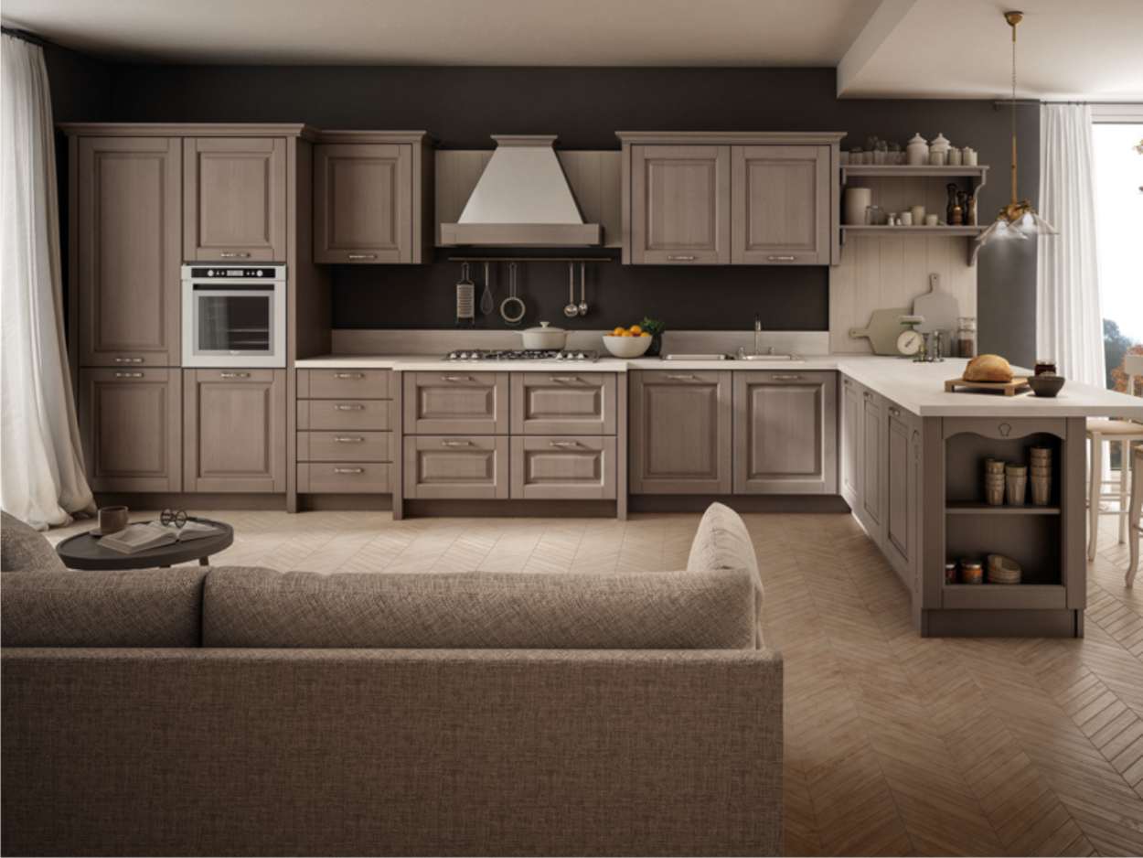 Cucine classiche 7 cucina classica bolghieri con penisola