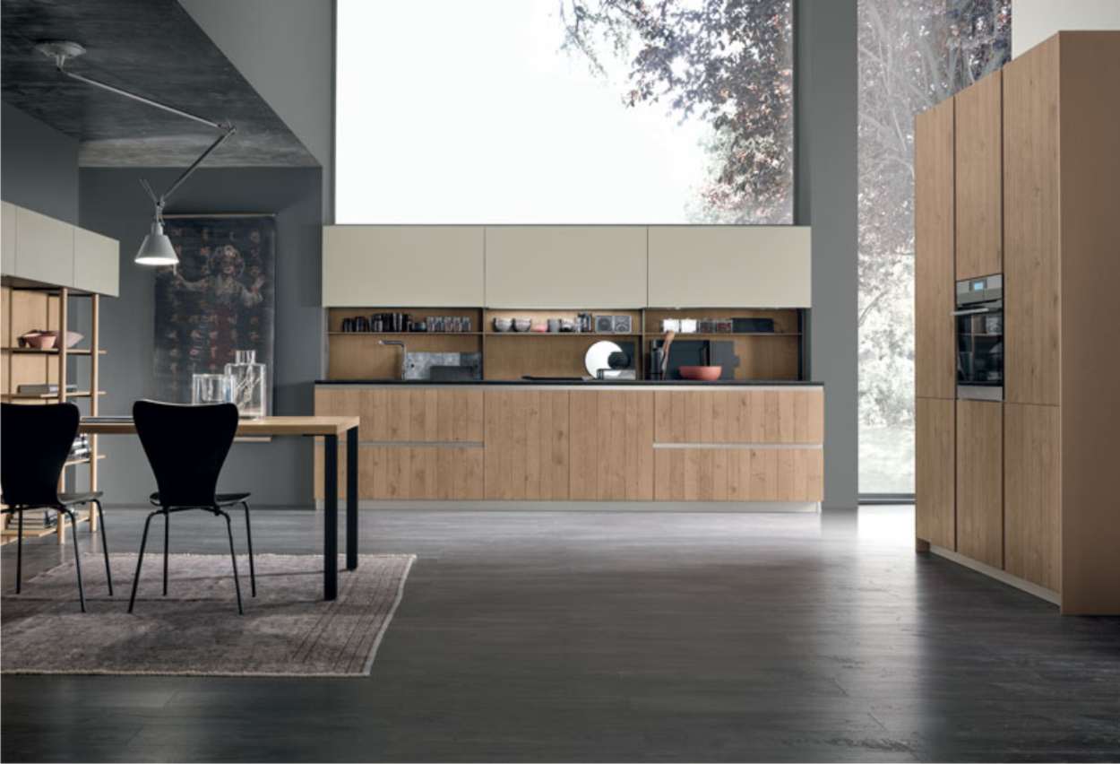Cucine lineari 22 cucina lineare da 360 cm in legno