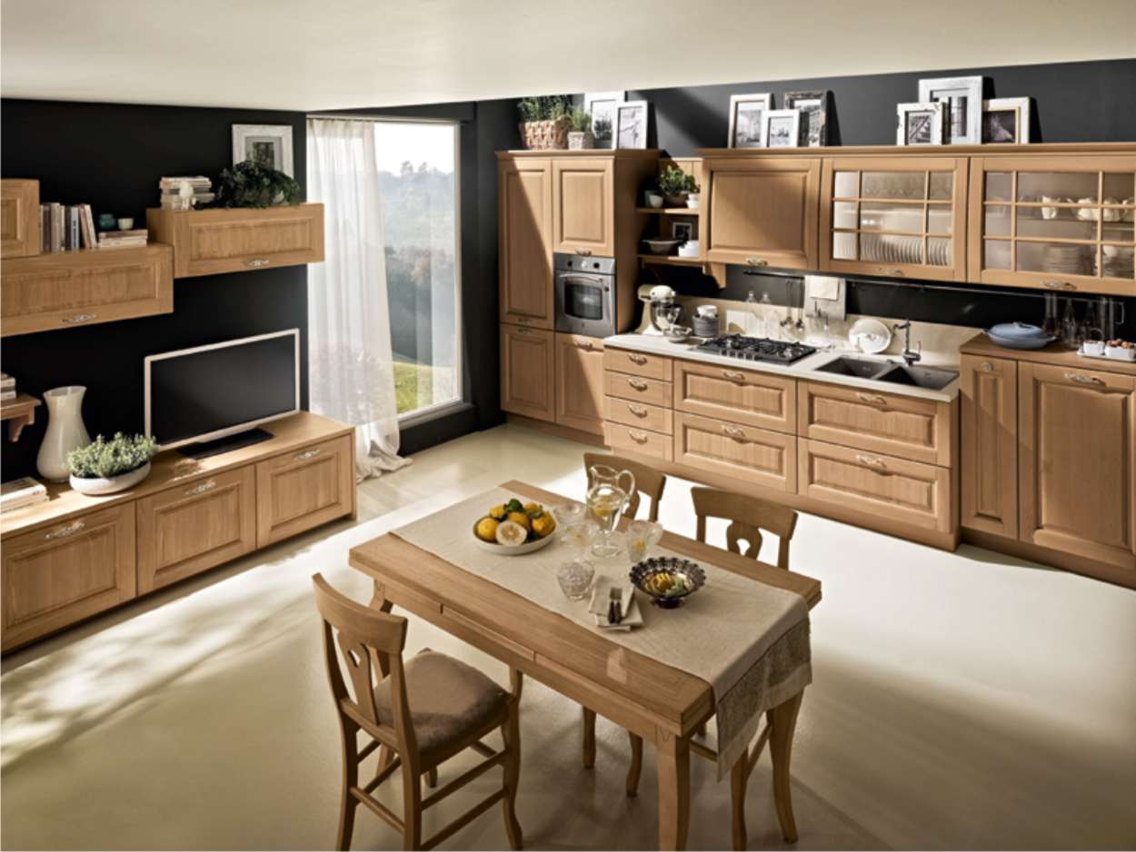 Cucine classiche 23 cucina classica rovere