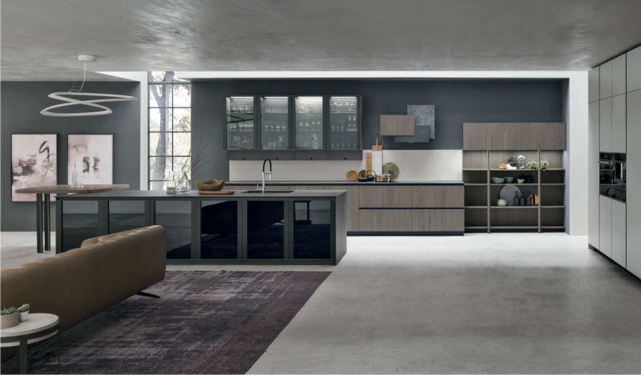 Cucine lineari 26 cucina moderna con ante a gola