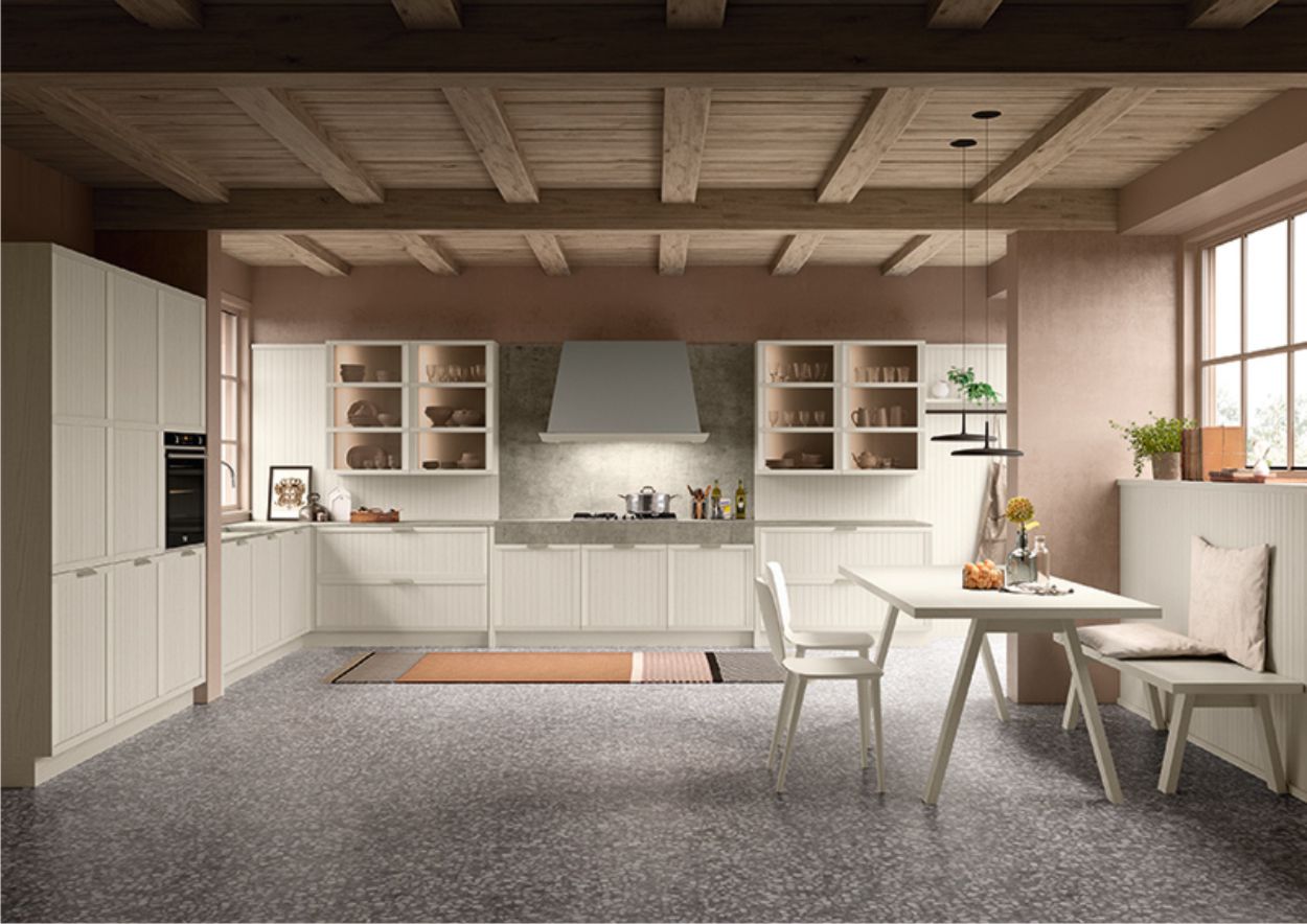 Cucine ad angolo 8 cappa a camino