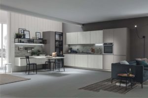 cucina ad angolo con dispensa
