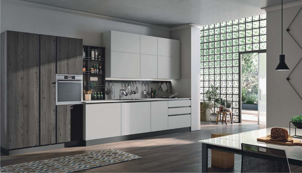 Cucine lineari 17 cucina compatta moderna
