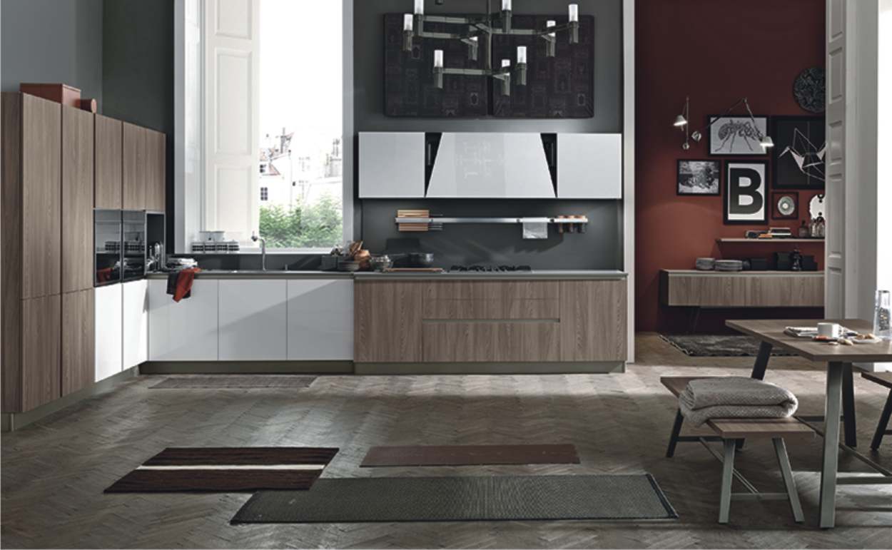 Cucine ad angolo 11 cucina moderna in noce stosa