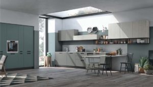 ampia cucina laccata