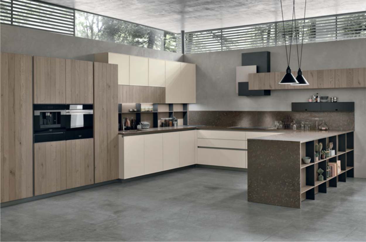 Cucine con penisola 3 cucina moderna Stosa ad angolo
