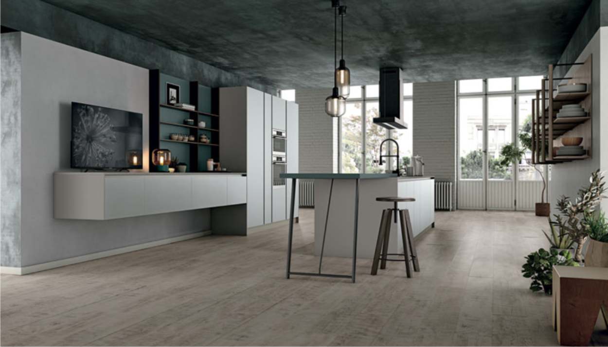 Cucine moderne 23 cucina e living