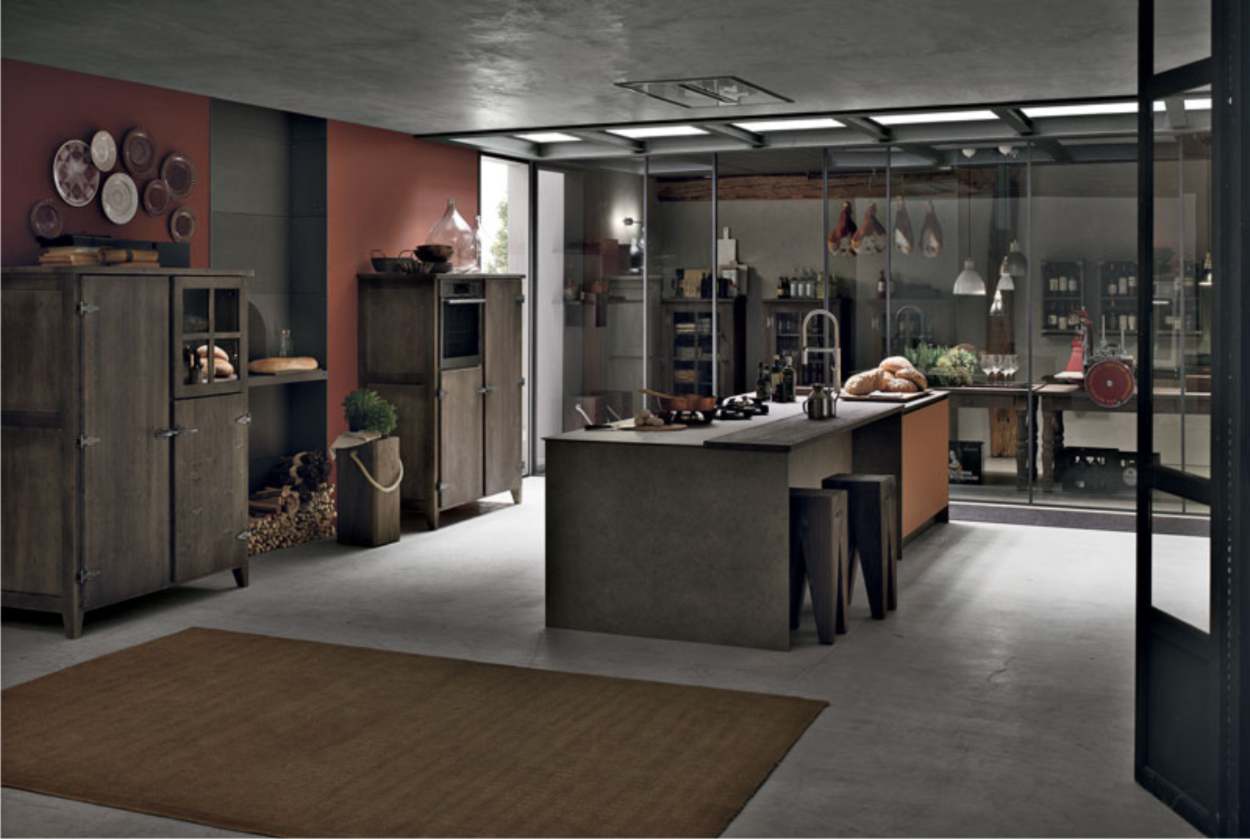 Cucine moderne 58 isola bancone