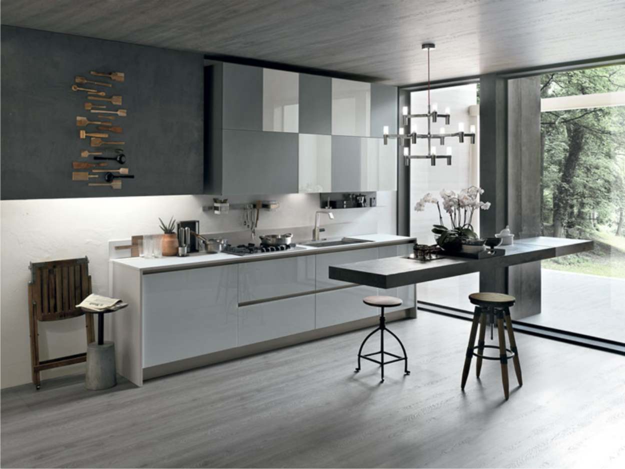 Cucine lineari 8 cucina piccola laccato lucido