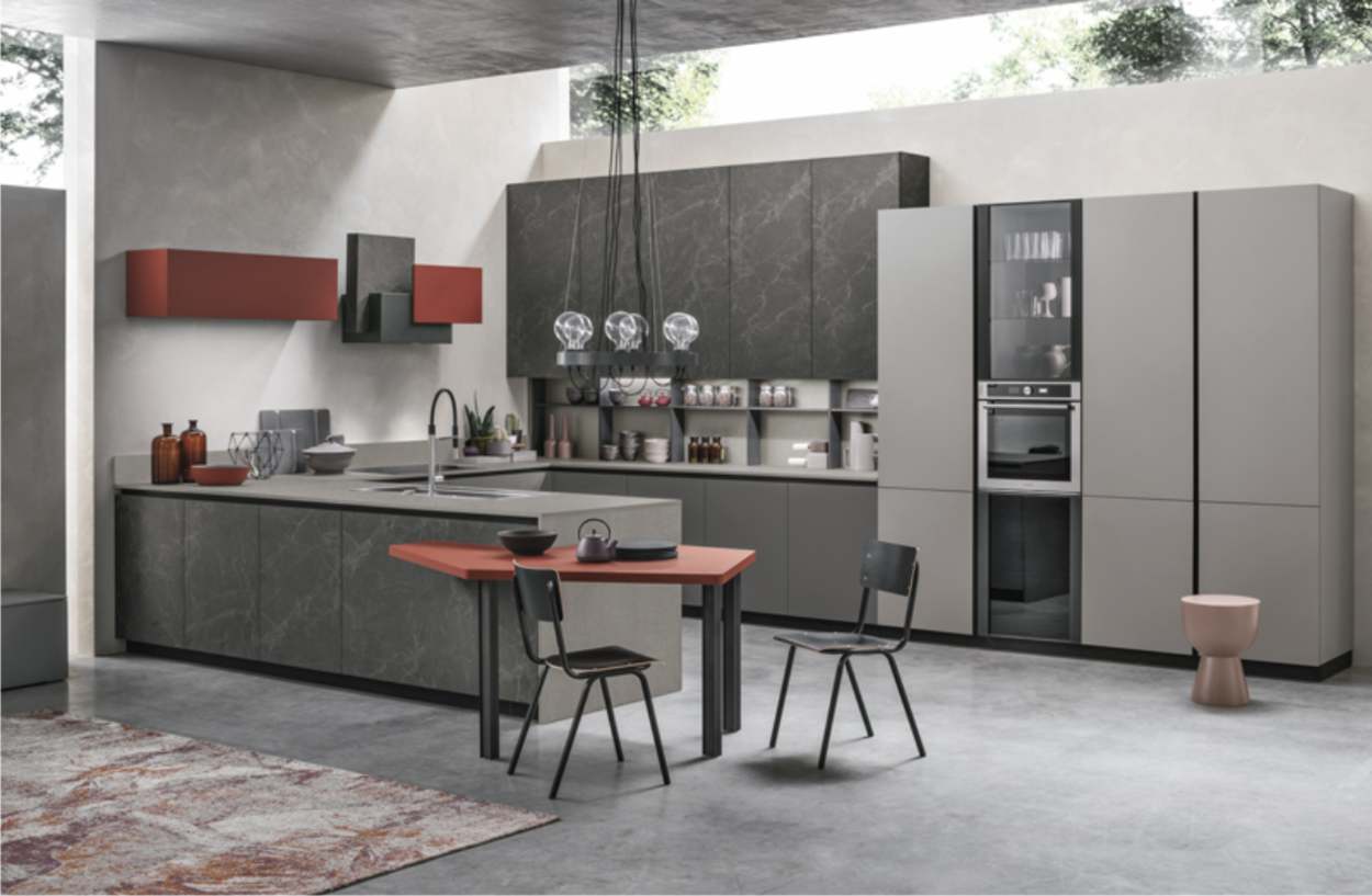Cucine con penisola 14 cucina a golfo stosa metropolis
