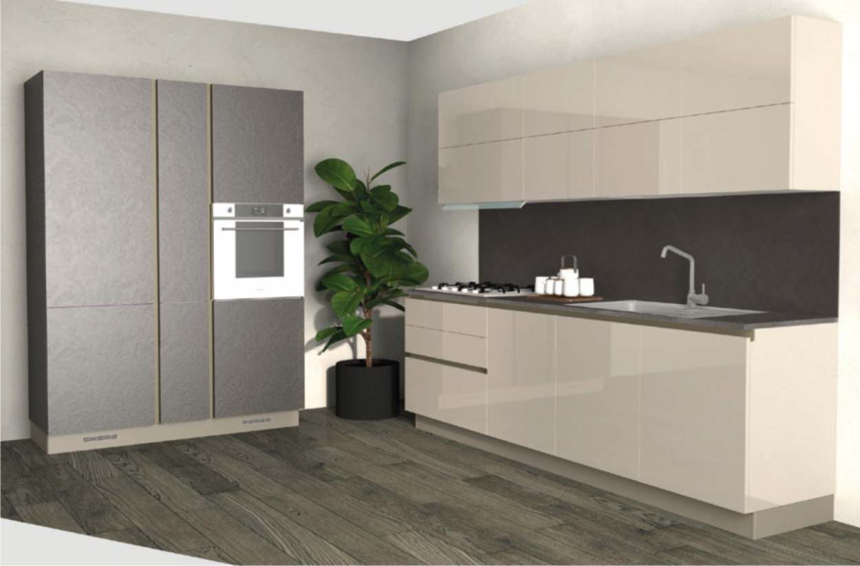 cucina lineare da 270 cm