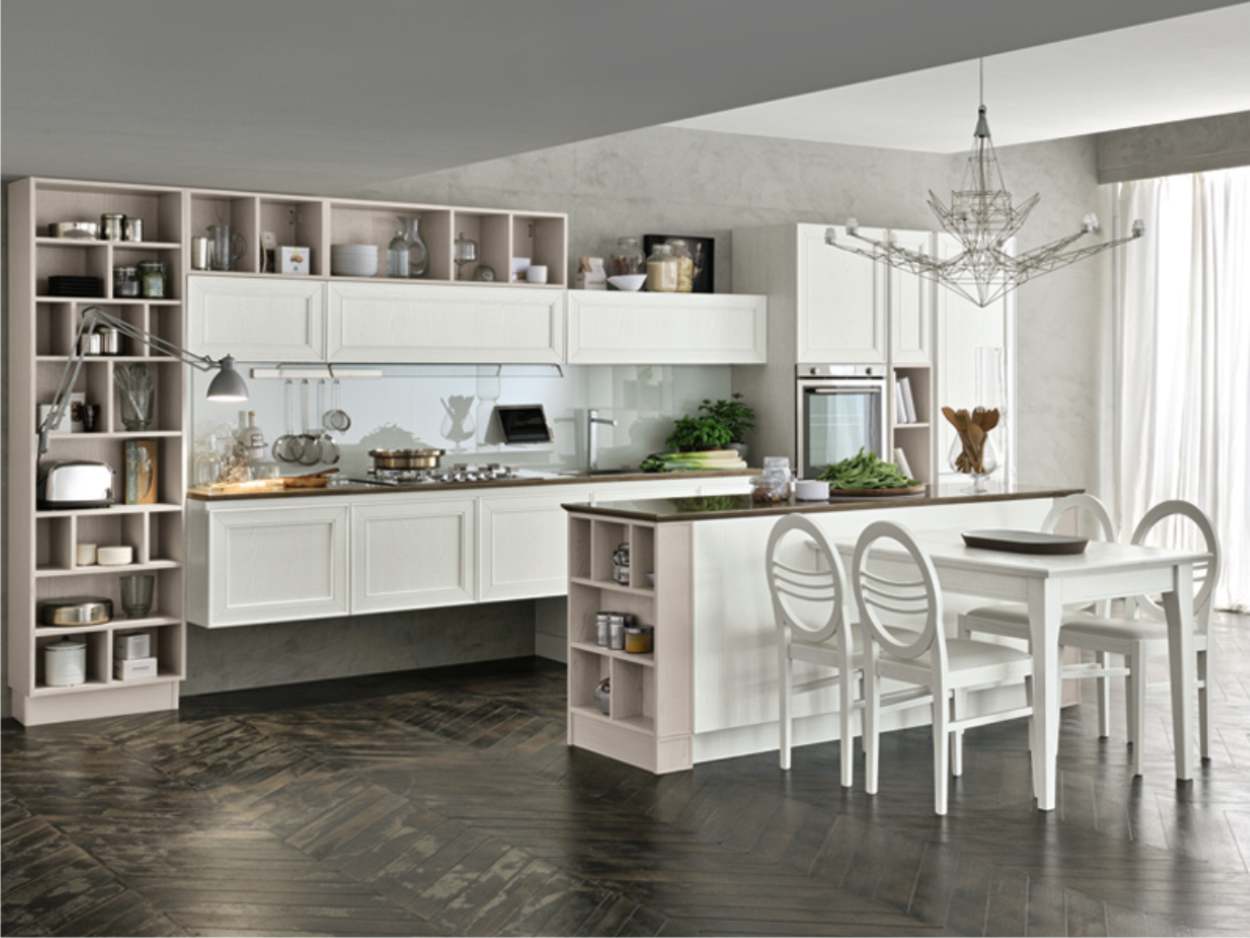 Cucine contemporanee 3 maxim classica con basi sospese