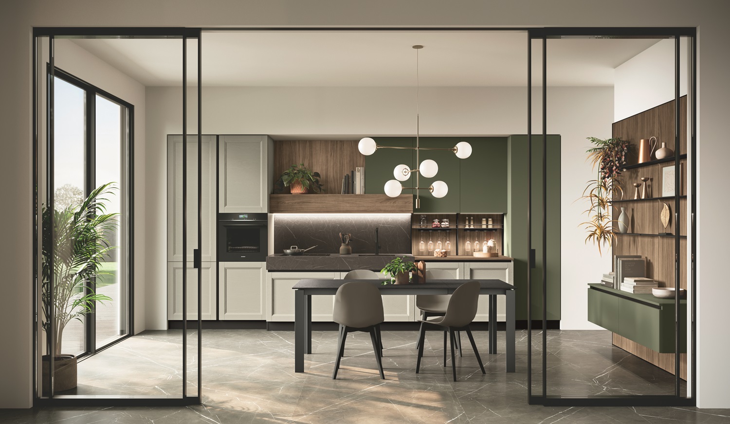 Cucine classiche 11 Nuova cucina classica Beverly abbinata a color Trend