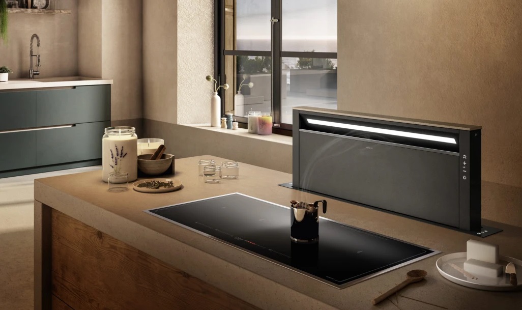 Cappe da cucina 7 Cappa Downdraft a scomparsa nel top della cucina