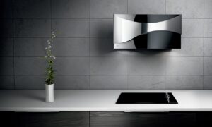 Cappe da cucina 25 Cappa bicolore nero e cromo Galvamet Ambient
