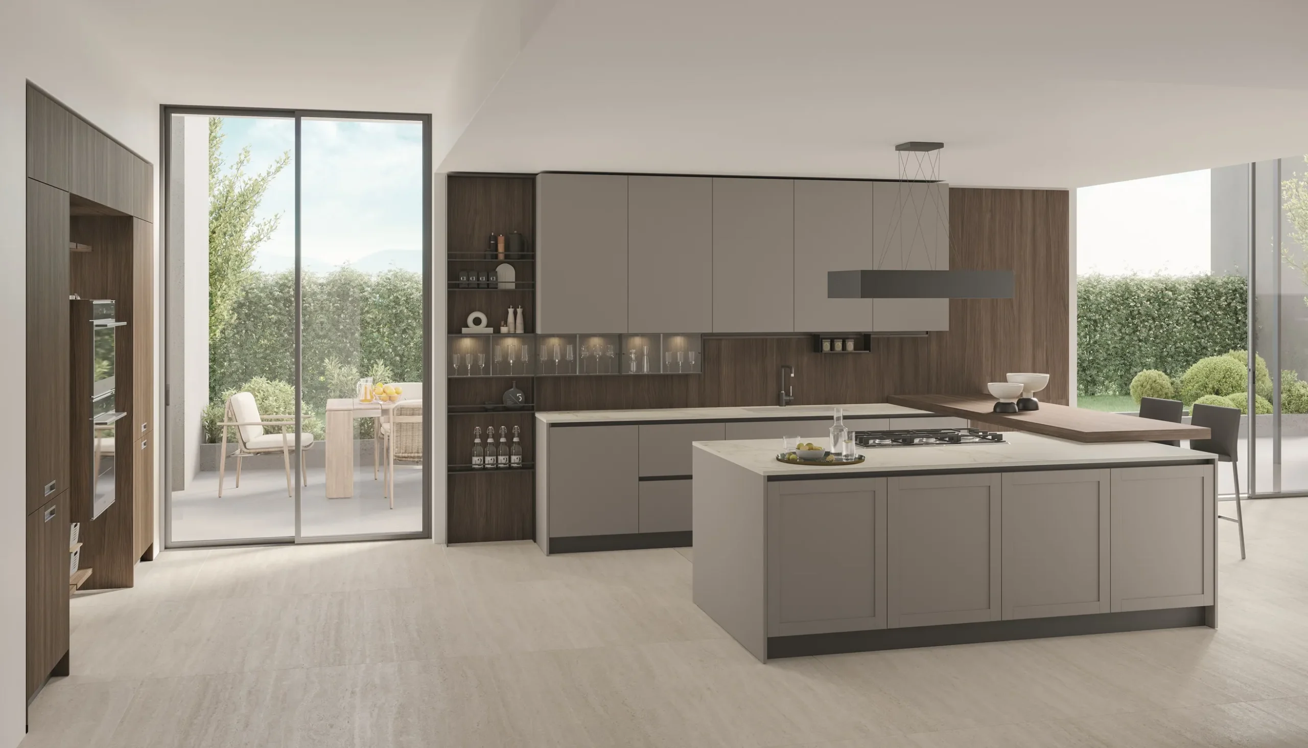 Cucine moderne 6 cucina infinity stosa anta a telaio moderna senza maniglie