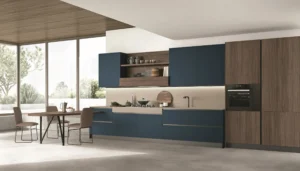 Cucina moderna Infinity Stosa con composizione lineare e colonne