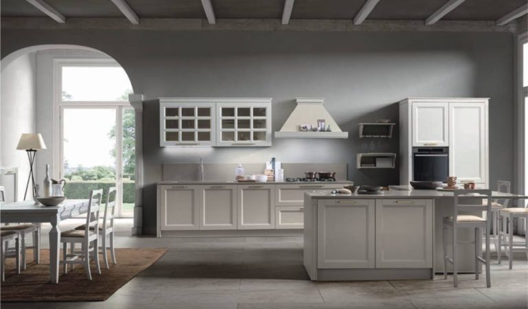 cucina classica cappa camino
